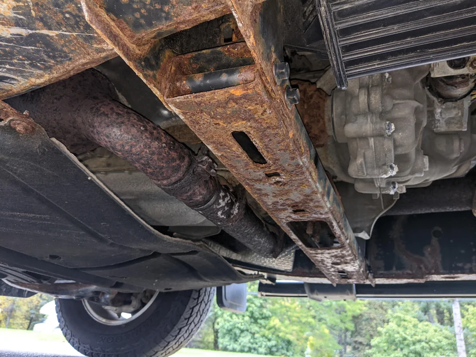 car frame rust