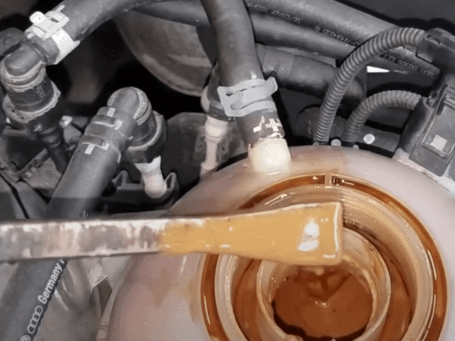 Coolant and Oil Mix