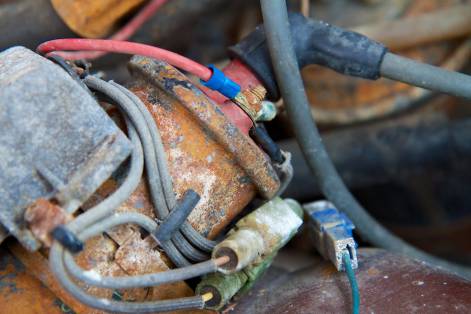Corroded Engine Wires