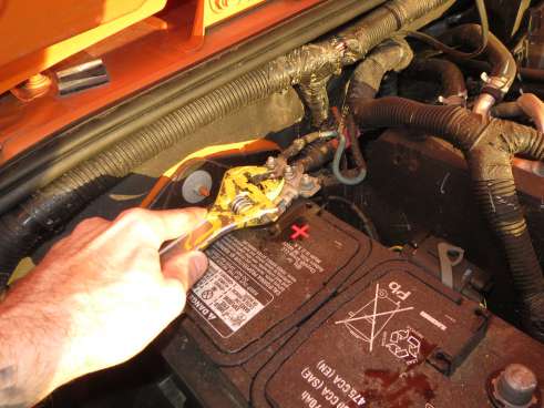 Replacing drained car battery
