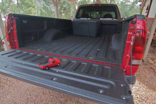 Truck bed cover place